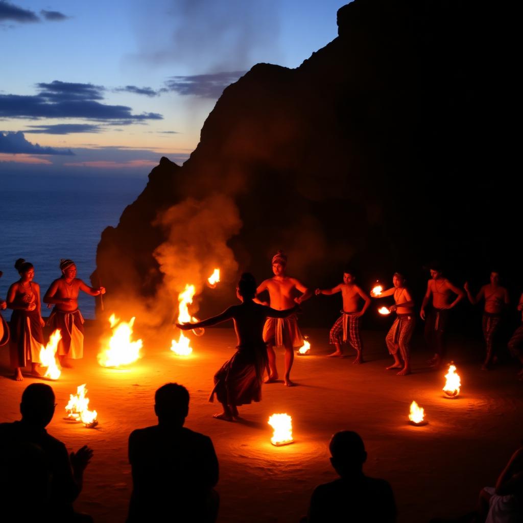 Kecak fire dance at Uluwatu