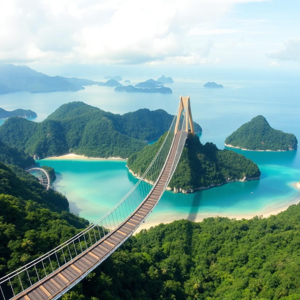 Langkawi Sky Bridge over the Andaman Sea