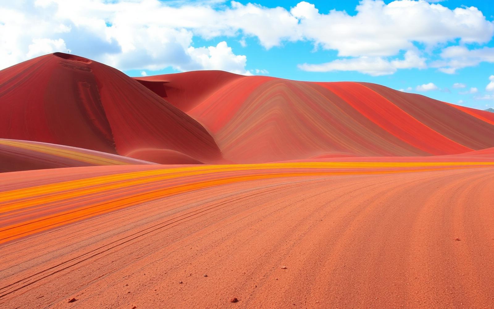 The famous Seven Coloured Earth dunes of Chamarel