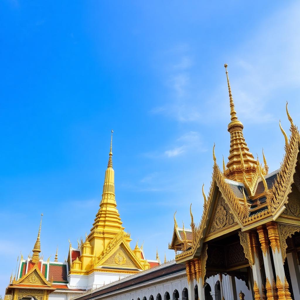 Grand Palace & Wat Phra Kaew golden spires