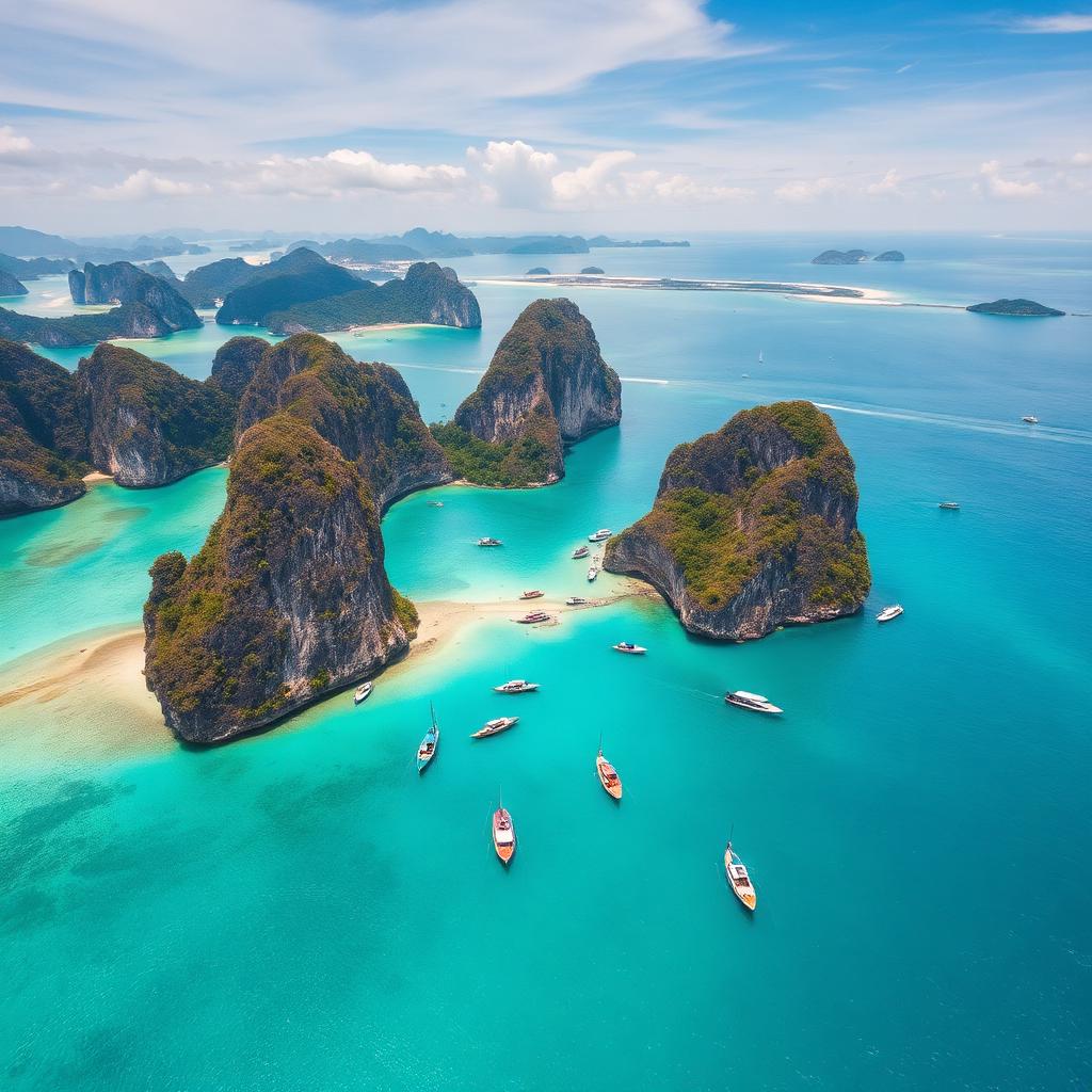 Phi Phi Islands limestone karsts & turquoise water