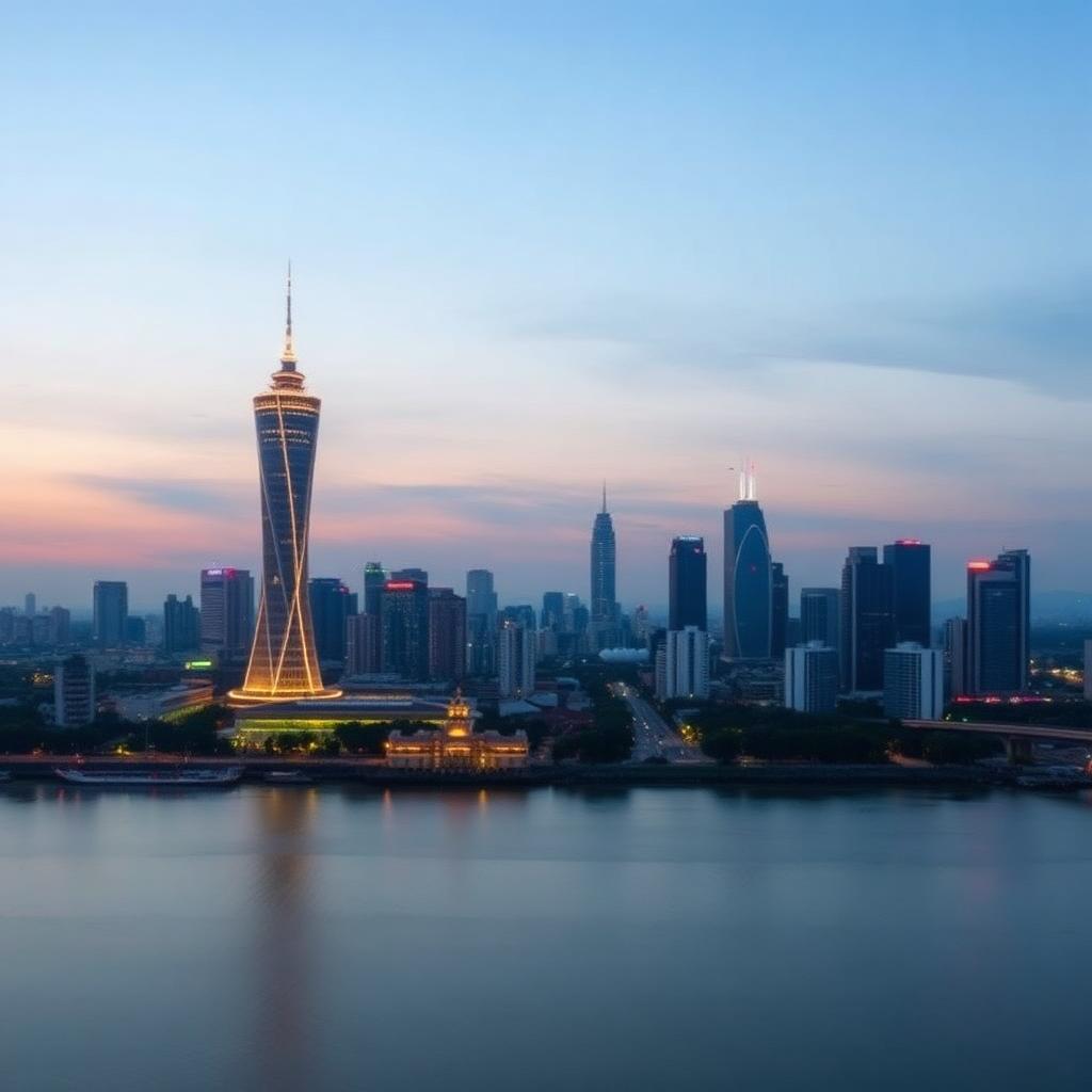Ho Chi Minh City skyline at dusk